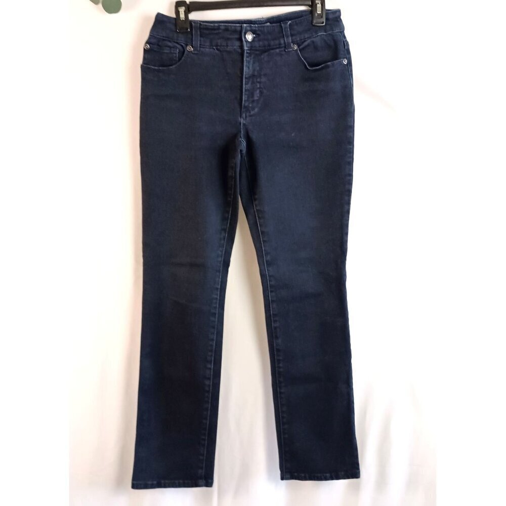 So Slimming by Chico's Stretch Dark Wash Mid Rise Jeans Chico size 0.5 (sz 6)